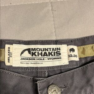 Mountain Khakis Men's Charcoal Chinos